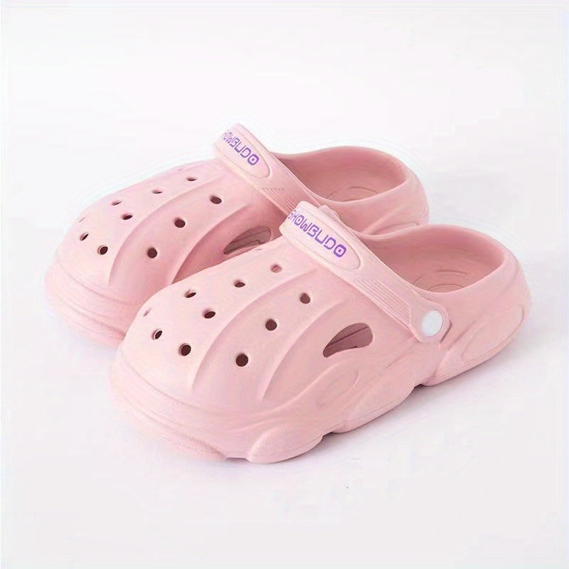 Women's Solid Clogs Casual Beach Shoes Soft Sole Breathable