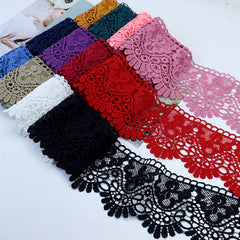 Europe Crown Lace Trim Pattern Inelastic Embroidery Lace