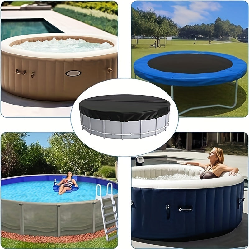 4 Pack 57m Above Ground Pool Cover: Waterproof & Dustproof
