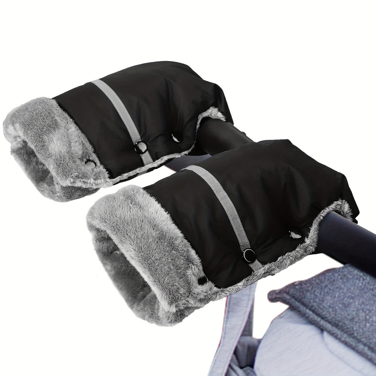 Domi Bear Kids' Stroller Gloves Windproof Waterproof Winter Armrest Covers