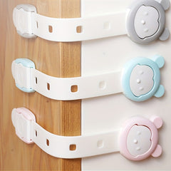 3pcs Adjustable Drawer Safety Locks for Kids & Fridge Protection