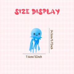 4pcs Squishy Jellyfish Squeeze Toys for Pool Holiday Party