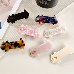 Cat Pattern Hair Clip French Barrette Hair Accessory