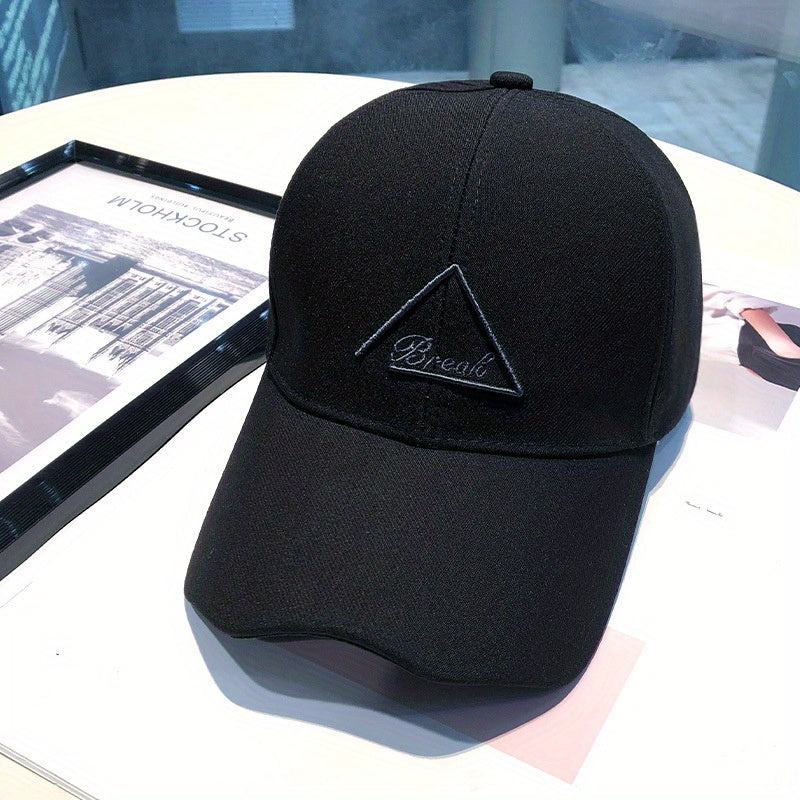 Irregular Brim Cotton Baseball Cap Candy 3D Embroidery Couple Sun Hat