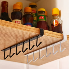 Multifunctional Kitchen Hook Under Cabinet Hanging Rack Storage Hook