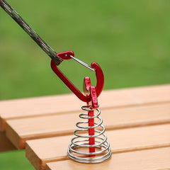 6pcs Aluminum D-Shaped Hanging Buckle Multifunctional Hook