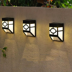 Solar Outdoor Wall Lights Waterproof LED Garden Decoration