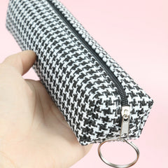 Classic Checkered Pencil Case