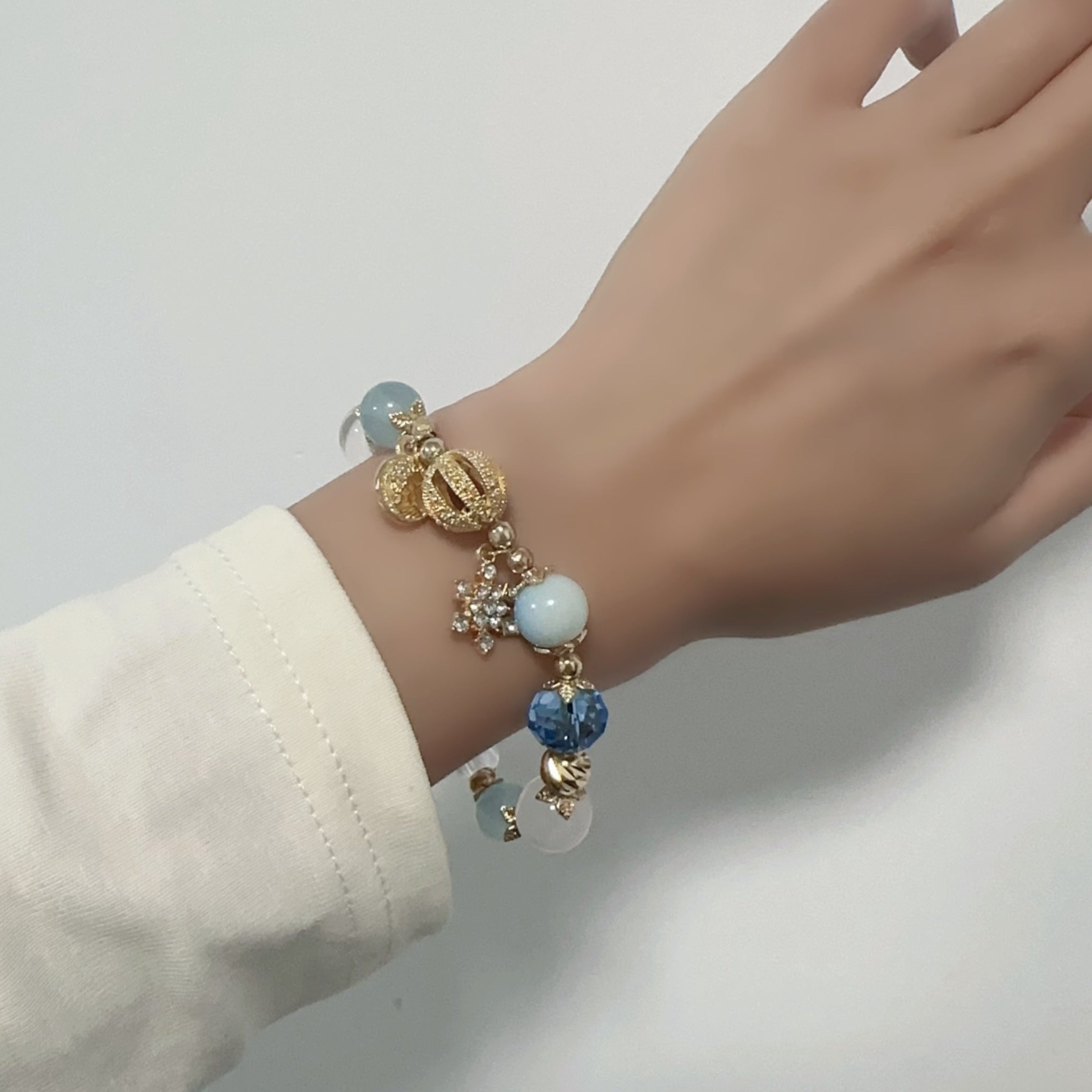 Snow Bracelet Bow Bead Bracelet Christmas Wind Bracelet