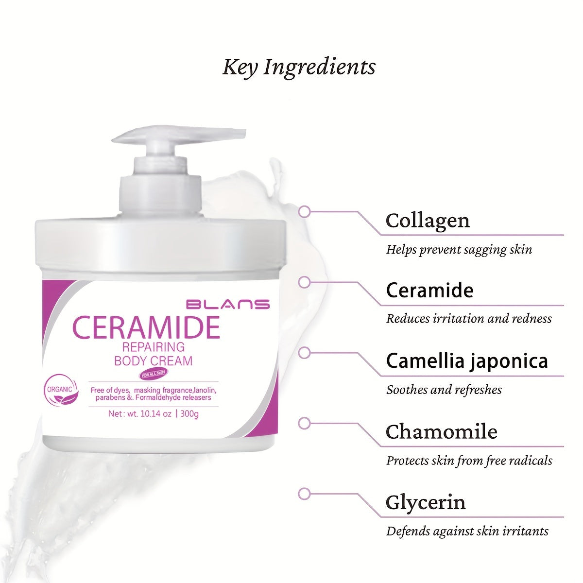 Ceramide Body Butter Moisturizer Lotion & Face Cream