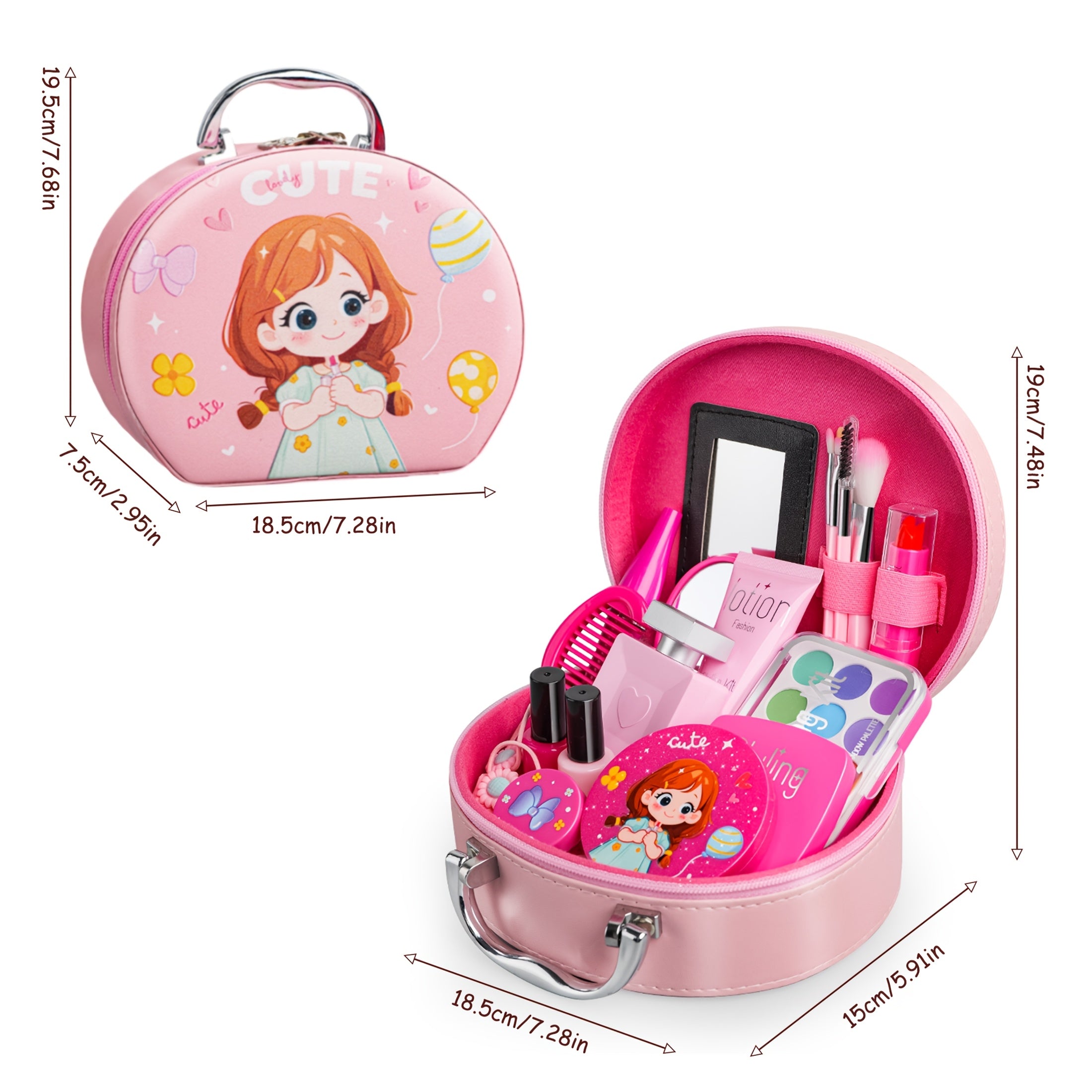 Princess Handbag Cosmetics Toy Party Box Decorations Gift Set
