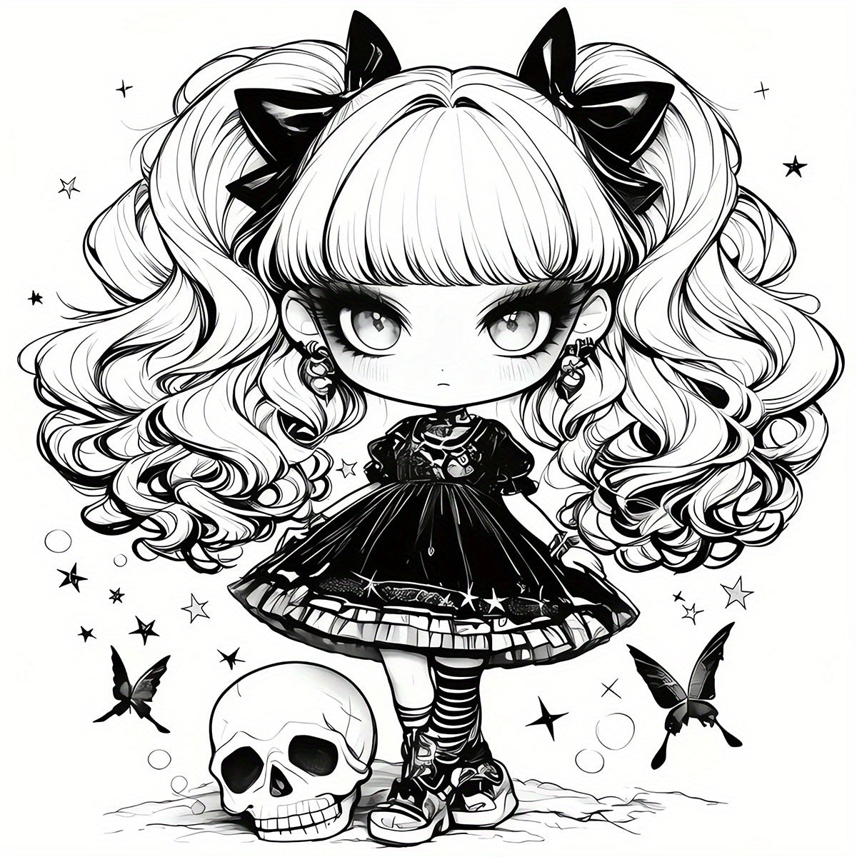 Gothic Coloring Book - 22 Pages - Thickened Paper - Unique Cover