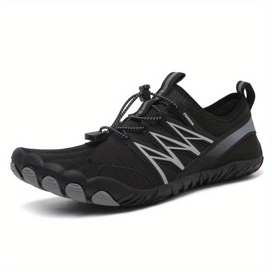Men's Aqua Wading Shoes With Drawstring, Outdoor Walking Shoes