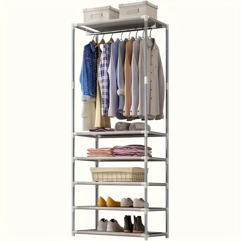 Modern Floor to Ceiling Coat Rack for Indoor Storage & Drying