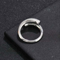 Minimalist Female Creative Geometry Ring Silver Plated Jewelry Gift