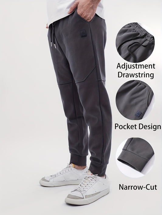 Men's Cotton Blend Solid Casual Tapered Cropped Pants