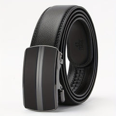 Men's Cowhide Automatic Buckle Business Leather Belt