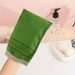 Exfoliating Shower Gloves & Towel Set for Body Scrubs