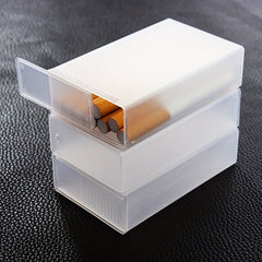 2pcs Plastic Storage Box Portable Cigarette Box For Men