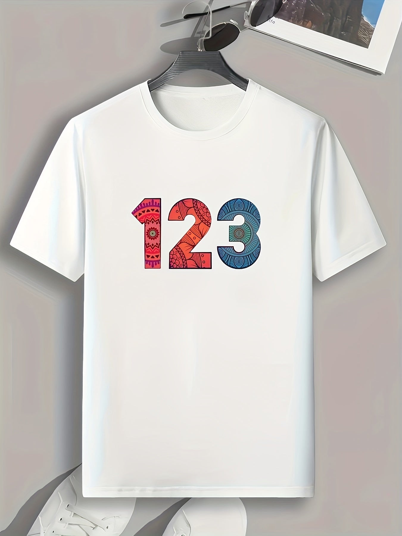 Number Print Men's Graphic T shirt Casual Comfy Tees For Summer