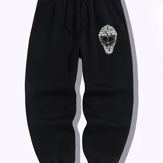 Men's Letter Print Joggers Casual Sweatpants