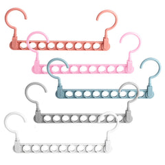 5pcs Colorful 9-Hole Magic Storage Hanger