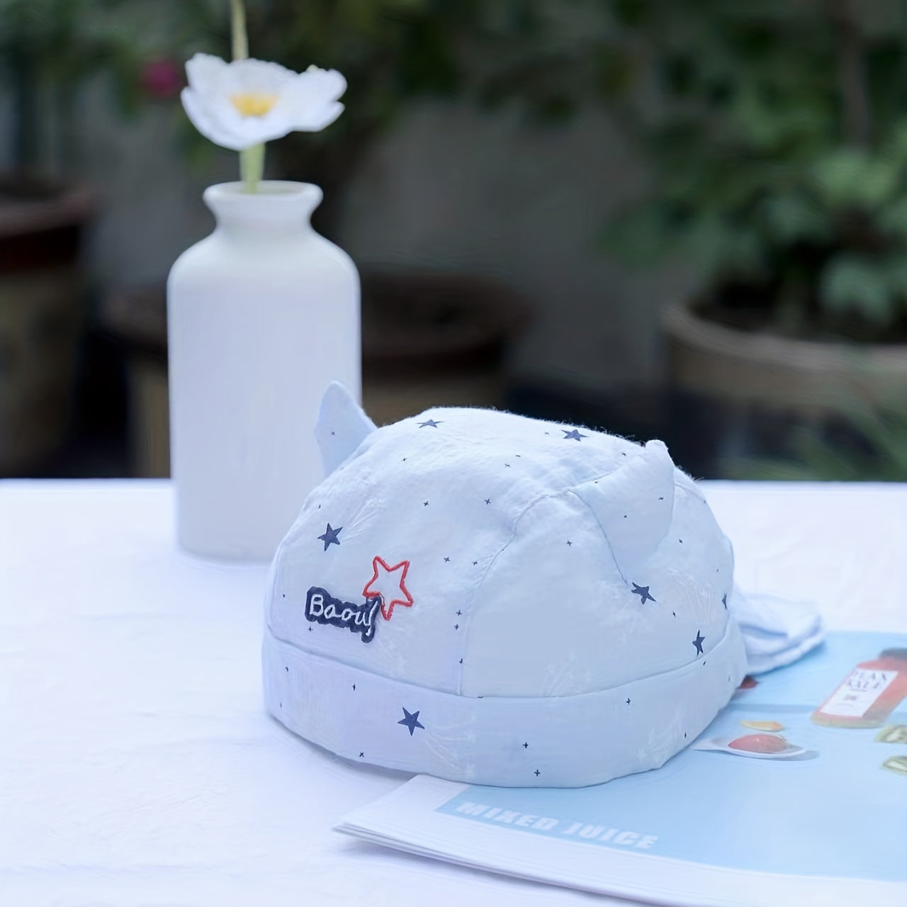 Cotton Baby Bandana Hat for 0-6 Months Kids