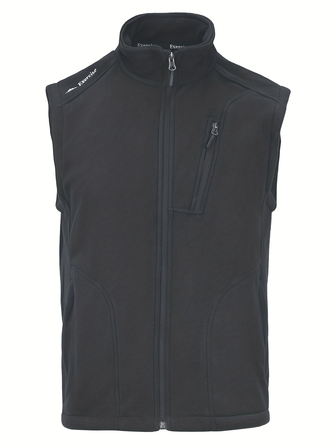 Men's Fleece Vest Zip Up Sleeveless Jacket Outdoor Fall Winter