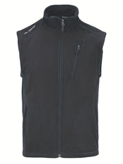 Men's Fleece Vest Zip Up Sleeveless Jacket Outdoor Fall Winter