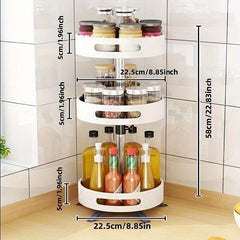 1pc Spice Spinner Spice Rack Organizer Tiered Spice Organizer Spice Bottle Holde