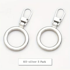 5pcs Metal Pendant Accessories for Box Bag Coat Shoes