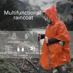 Portable Emergency Raincoat for Camping Hiking