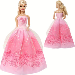 Princess Strapless Wedding Dress for 11.5" Doll