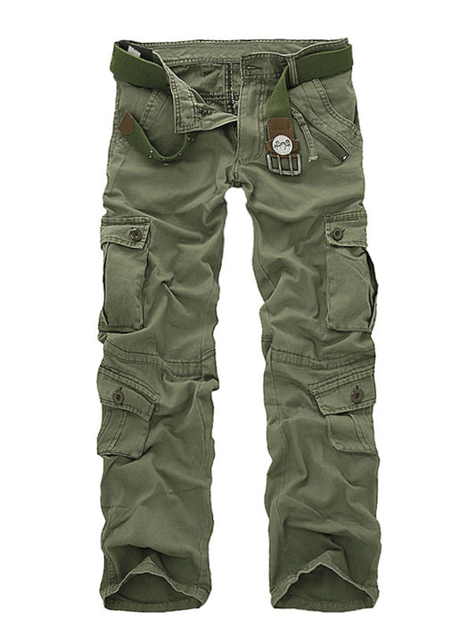 Men's Loose Washed Cargo Jeans Plus Size