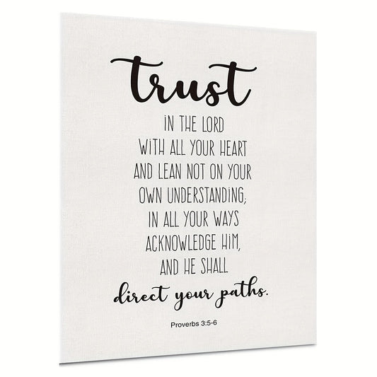 Proverbs 3:5-6 Trust In The Lord Canvas Art