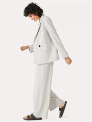  Basic Blazer Women's Plus Solid Button Decor Workwear Blazer