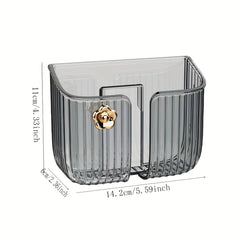 Bathroom Comb Storage Shelf Wall-Mounted Multifunctional Razor Storage Tube