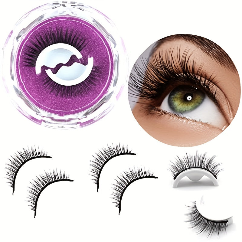 Reusable Self Adhesive Eyelashes Natural Look