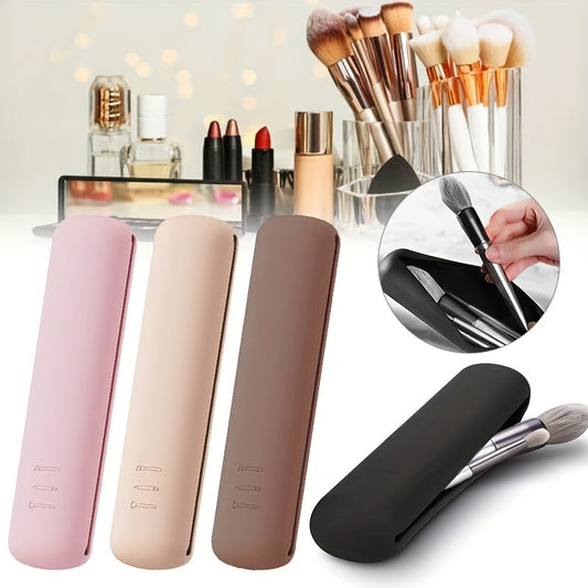 Silicone Makeup Brush Travel Case Portable Cosmetic Bag
