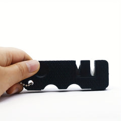 2pcs 4-In-1 Kitchen Scissors Sharpener Outdoor Camping Pocket Survival Tool