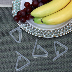 6 PCS Clear Plastic Tablecloth Clips for Party Table Cloth Holder