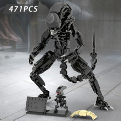 Alien Xenomorph Building Blocks Toy Set Party Decoration Accessory
