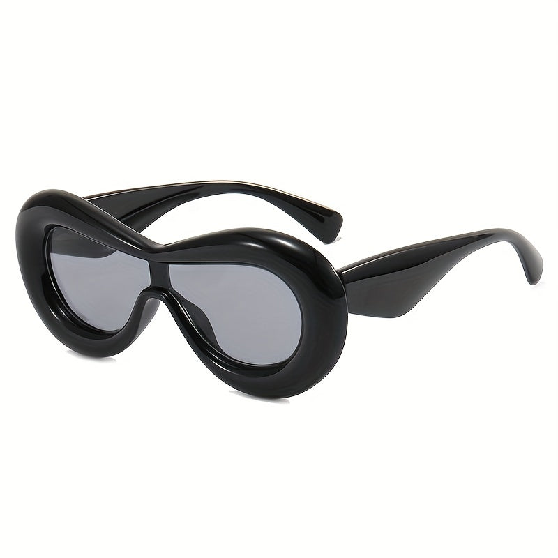 Oversized Punk Y2K Sunglasses Goggles Thick Inflated Frame