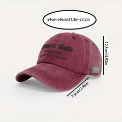 Embroidered Alphabet Baseball Cap Soft Top Cap Japanese Sun V
