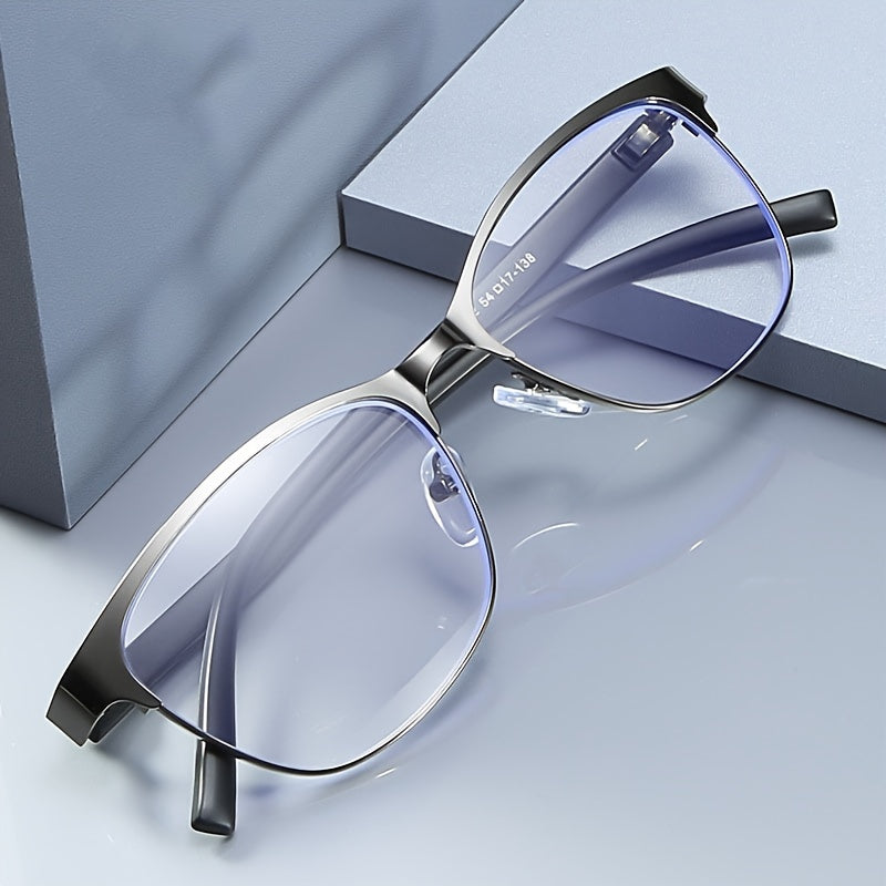 1pc Men's Square Business Glasses Reading Glasses