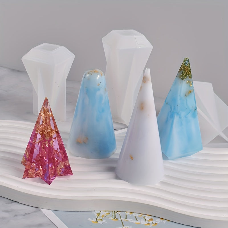 Irregular Cone Silicone Mold DIY Epoxy Resin Candle Aromatherapy Making