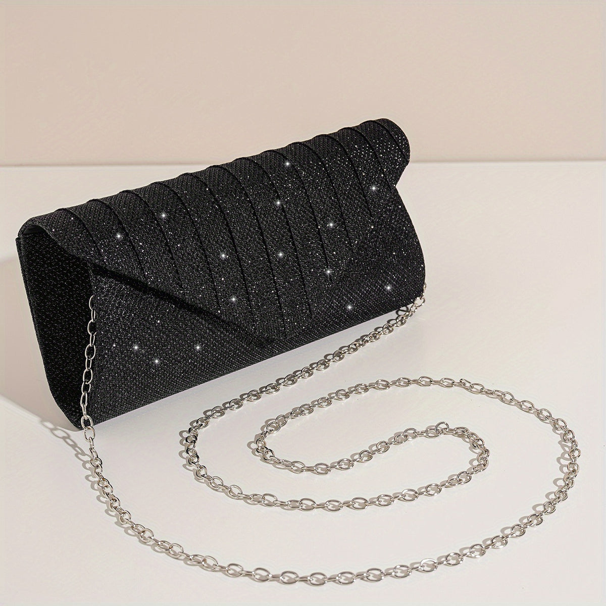 Glitter Shoulder Chain Bag Evening Clutch Wallet