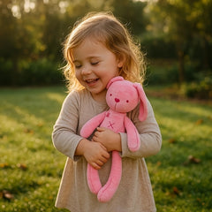 Soft & Cuddly Rabbit Plush Toy Earthmama Long Legged Rabbit Pink Stuffed Animal