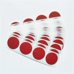 100pcs 1 Inch Round Colors Scratch Off Stickers - Golden, Silver, Gray, Red