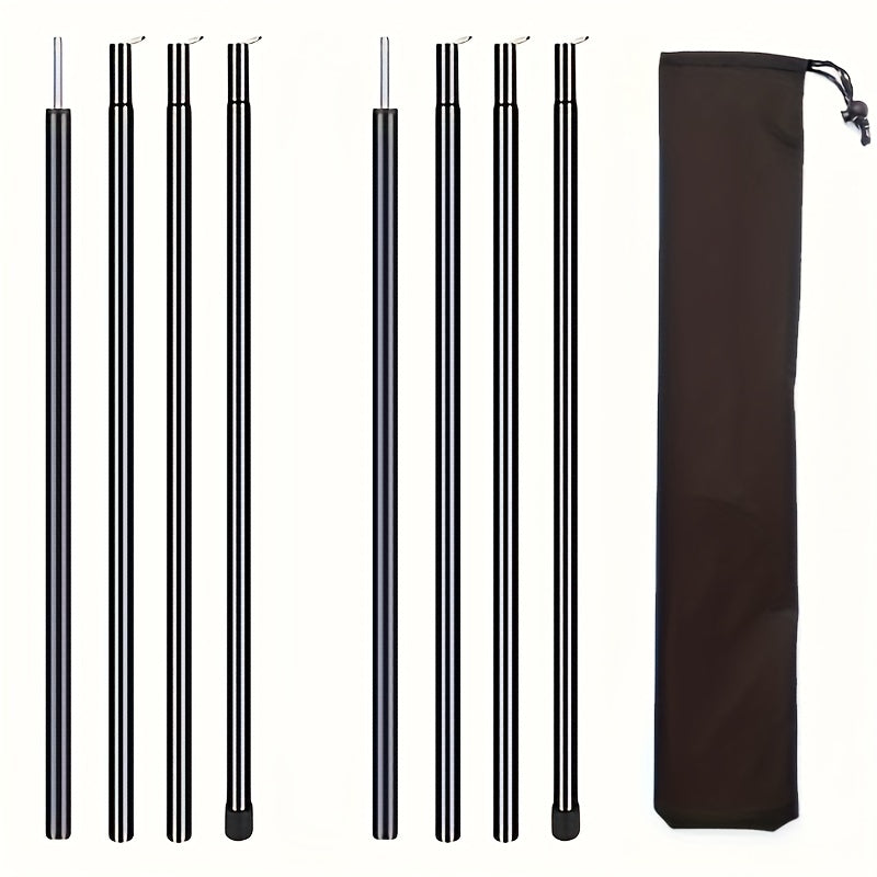 2PCS Telescopic Tent Poles Adjustable Waterproof Portable Pole